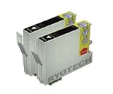 Twin Pack - 2 Black LATEST VERSION Compatible Ink Cartridges for Epson D78 D92 D120 DX4000 DX4050 DX4400 DX4450 DX5000 DX5050 DX6000 DX6050 DX7000F DX7400 DX7450 DX8400 DX8450 DX9000F Compatibles TO711 T0711 T711 by RYOTECH