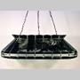 Z-Lite Tiffanies Tiffany Style - Island/Billiard Light w/ Wavy Black Burgundy Glass 21,, - 35103-41