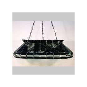 Z-Lite Tiffanies Tiffany Style - Island/Billiard Light w/ Wavy Black Burgundy Glass 21,, - 35103-41