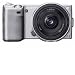 Sony Alpha NEX-5A/S Digital Camera with 16mm f/2.8 Lens (Silver)