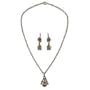 Murano glass jewelry set, 'Sunset' 17.3" L