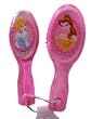 Disney Princess fashion hair beauty set - convenient and compact travel size hair brush and mirror