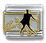 Elvis Presley Collection Black Silhouette Italian Charm