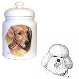 Bichon Frise Cookie Jar, Porcelain by Rosalinde (10' X 7')