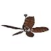 All Products : Craftmade Fans K52BN 56" Kona Bay Contemporary Outdoor Nickel Ceiling Fan w/ B554T-BBO Blades