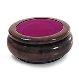 NOVICA Cedar and agate jewelry box, 'Rose'