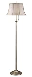 Westinghouse Lighting Highland Two-Light Floor Lamp with Dual Pull Chains in Silver Leaf
