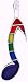 Jewelry : Gay Rainbow Musical Note Silver Tone Pewter Pendant Necklace