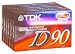 TDK 90-Minute Audio Tapes (6-Pack) (D90S6F)