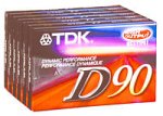 TDK 90-Minute Audio Tapes (6-Pack) (D90S6F)