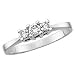 10kt. White Gold, 1/4 ct. tw. Three Diamond Ring