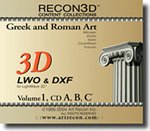 RECON3D Vol.1 Greek and Roman Art, 3D Content Collection (LWO , DXF Formats)