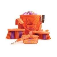 Luckystar Horse Grooming Kit, Orange 9 Pc