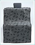 Kozy K-9 Junior Charcoal Denim Dog Paw Seat Cover for Dogs