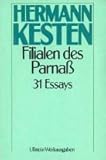 Produkt-Bild: Filialen des Parna&szlig;. 31 Essays. ( Ullstein Werkausgaben).