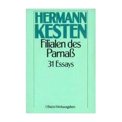 Filialen des Parna�. 31 Essays. ( Ullstein Werkausgaben).