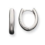 Sterling Silver Hinged Hoop Earrings