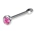Swarovski ROSE Nose Bone