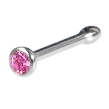 Swarovski ROSE Nose Bone
