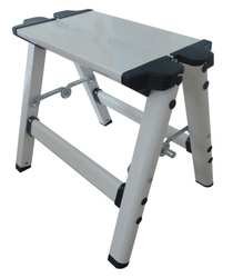Industrial Grade 12M636 Mini Step Stool, 1 Step, Ht 11-1/2, White