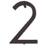 Atlas Homewares ZN2-O 4.5-Inch Avalon House Number-2, Aged Bronze