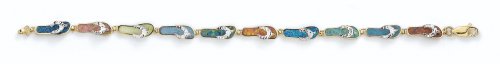14K Sm Opal D/C Flip-Flop Brac - GHES1868