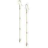 Mizuki 14k Single Strand Gold Bead Earrings