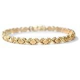 14KT Hugs and Kisses Bracelet