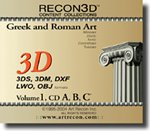 RECON3D Vol.1 Greek and Roman Art, 3D Content Collection (3DS, 3DM, DXF, LWO, OBJ Formats)