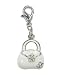 Bombay Duck  Double Diamante Flower Bag Charm 