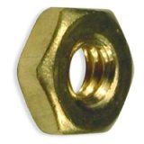 1/2-20 Brass Hex Nut (25 count)