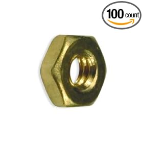 5/16-18 Brass Hex Nut (100 count)