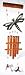Large Bamboo Chime with Metal Animal Design