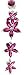 Split flower belly button ring design