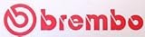 Brembo Racing Decal Sticker (New) Red X 4