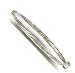 14k White Twisted Bangle Childrens Bracelet - 5.5 Inch