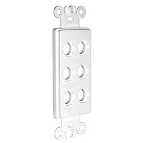New Niles MB-6D Blank Decora Faceplate Insert - Almond by