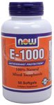 E-1000 by NOW Foods - Vitamins (1000 IU - 50 Softgels)