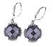 10mm Amethyst Cz Stone Set in Stainless Steel title=