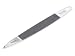 Malteser Triple-cut Nail File with Cuticle Pusher & Nail Cleaner, 9 cm. Made in Germany