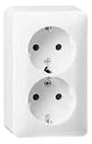 Gira Schuko-Doppelst.dose reinweiß 078013