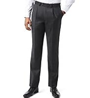 Big & Tall Collezione Pure Wool Single Pleat Trousers