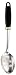 Pedrini Black & Satin Stainless Steel Slotted Spoon