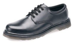 Globe Trotters LH151 High Quality Mens Black Smooth Leather Gibson Safety Shoe With Steel Toe Cap (UK 11/EURO 46)