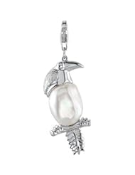 Freshwater Cultured Pearl Parrot Charm Sterling Silver 16.50 Mm 68734