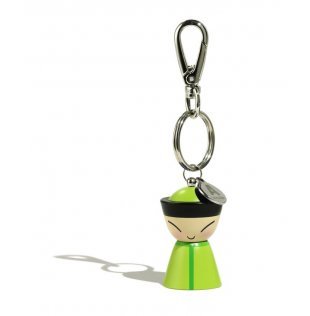 Alessi Mr. Chin Key Ring Green