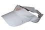 Youth sun visor in white with coordinating logo