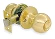 Battalion 1TPT2 Knob Lockset, Light Duty, Brass, Passage