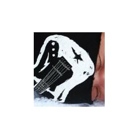 Click here to buy Pink Axle Black Hat with White Guitar, Available in Multiple Sizes by Pink Axle.
