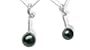 18K white gold Spring Drop Black Tahitian cultured pearl and diamond pendant